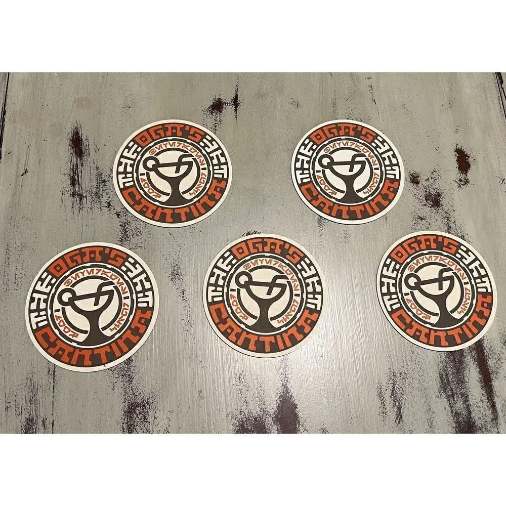 Set of Oga’s Cantina coasters